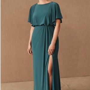 BHLDN NWT Teal Lena Dress